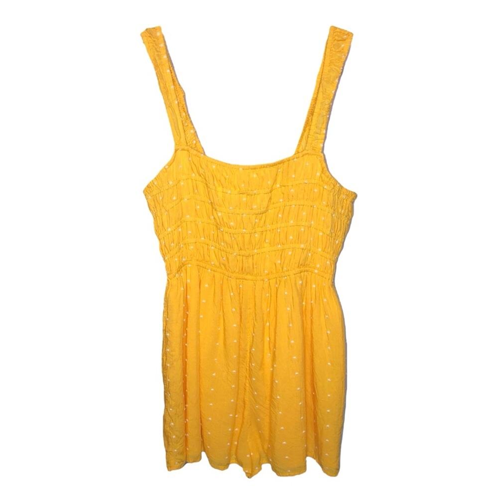 Urban Outfitters Cleo Embroidered Tie Back Romper Size Small